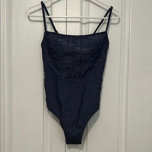 Xhilaration Navy Blue Women's One Piece Swimsuit